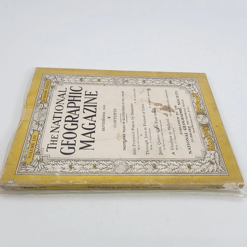 National Geographic Magazine September‎ 1929 No Insert